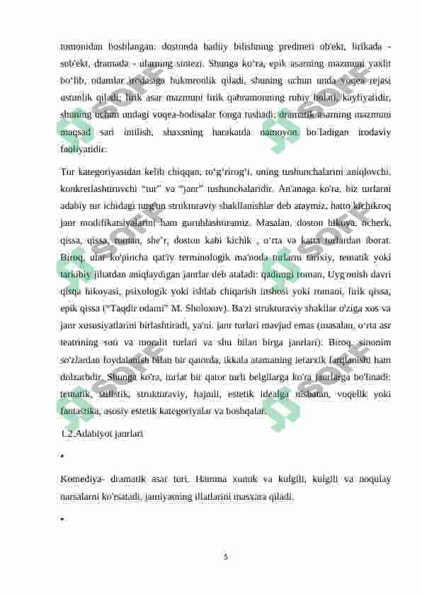 Ona tili va uni oʻqitish metodikasi 2-sinf 5