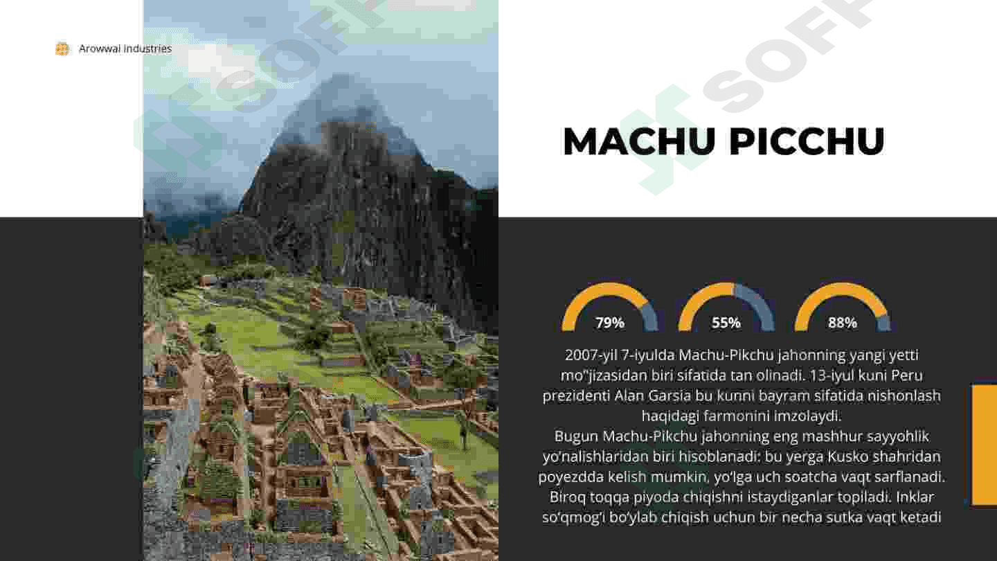 Machu Picchu turizimi haqida 5