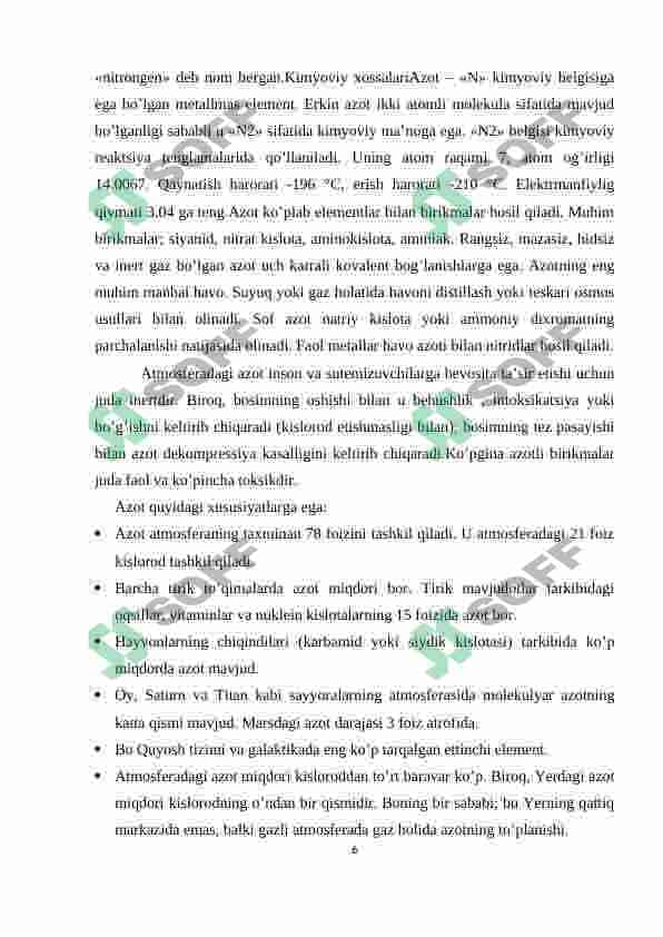 azotning o'simlik hayotidagi ahamiyati 5