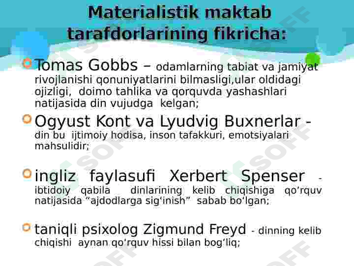 Dinning ibtidoiy shakllari 5