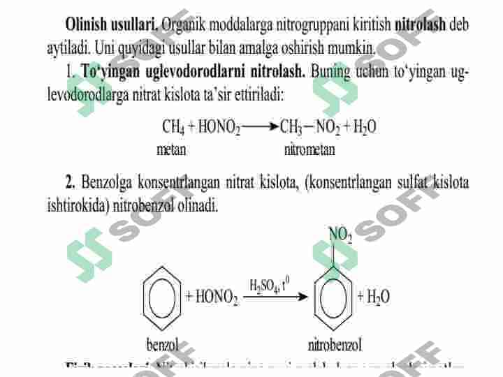 Nitrobirikmalar haqida tushuncha 5