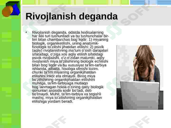 Psixik rivojlanish nazariyasi 5