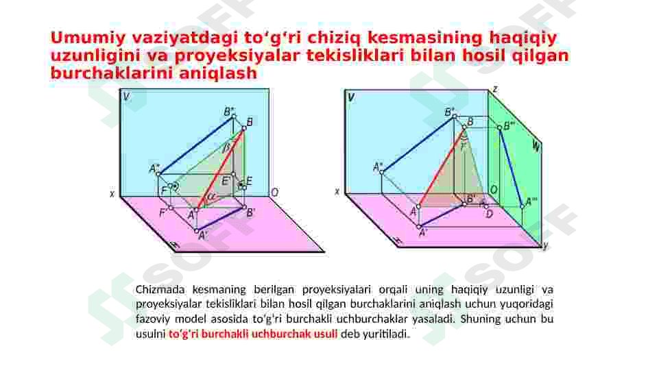 To'g'ri chiziqning izlari. 5