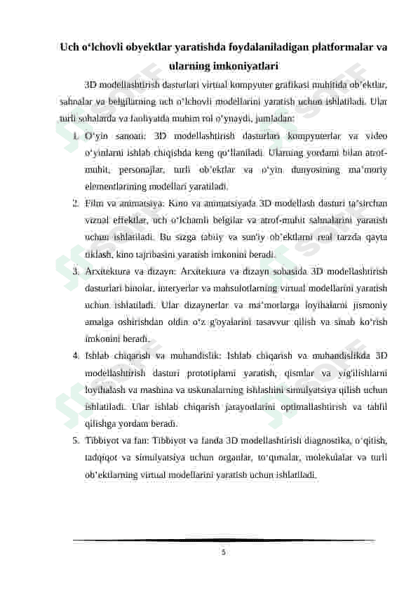 Sketch Up dasturida uch oʻlchovli obyektlar yaratish 5