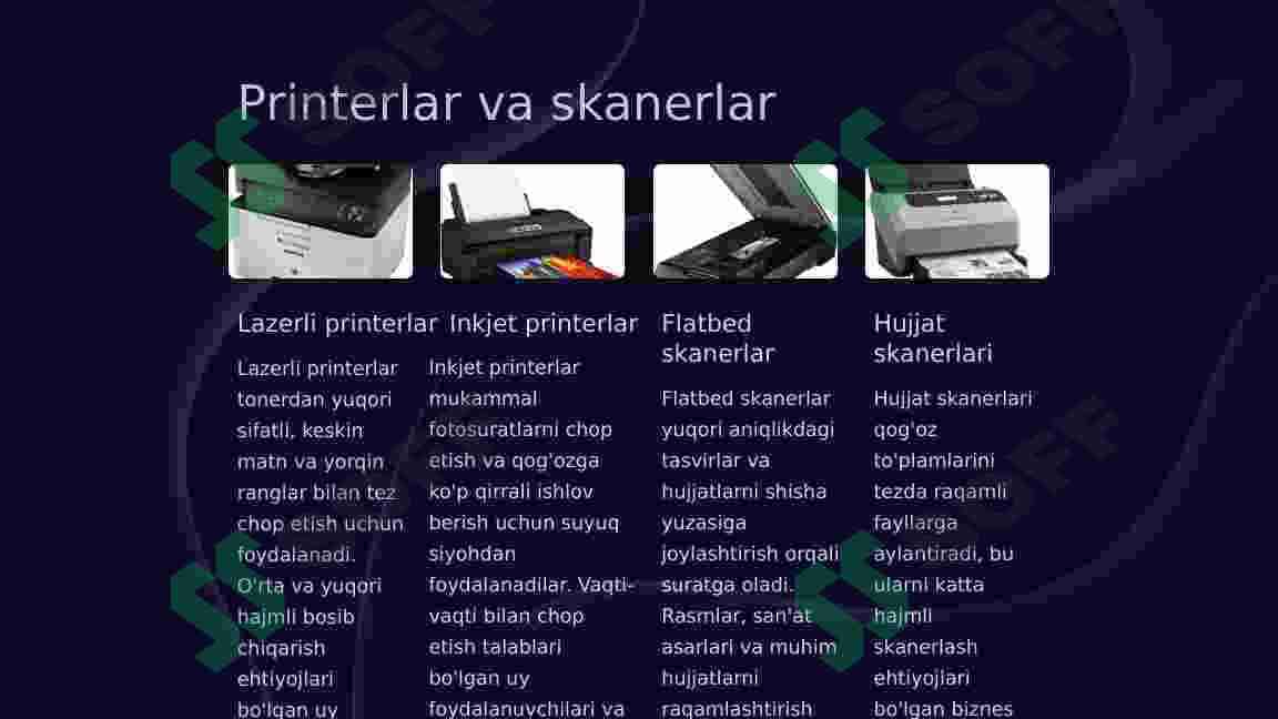 Kompyuterning periferik qurilmalari 5