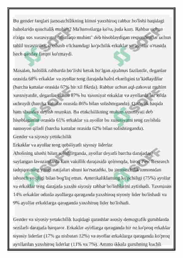Yetakchilik rivojlanishida gender jihatlari 5