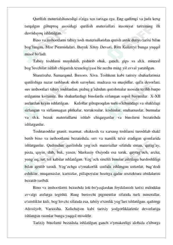 Ko`prik tayanchlari uchun temir-beton qoziqlar ishlab chiqarish korxonasini loyihalash, mah.24ming 5