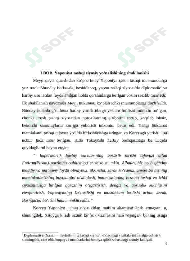 XIX asrning 70- 90-yillar boshidagi Yaponiya tashqi siyosati 5