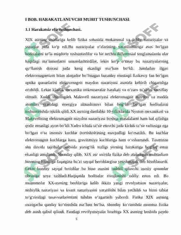 Harakatlanuvchi muhitlar optikasi 5