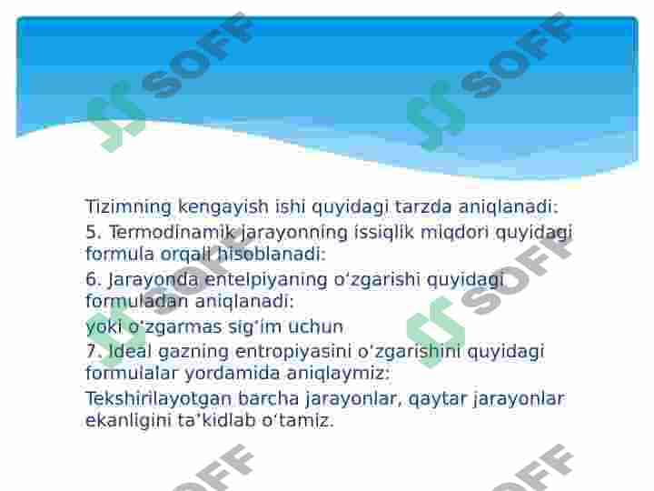 Izoxorik va izobarik jarayonlar 5