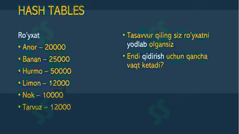 Algoritmlash va ma'lumotlar strukturasi 5