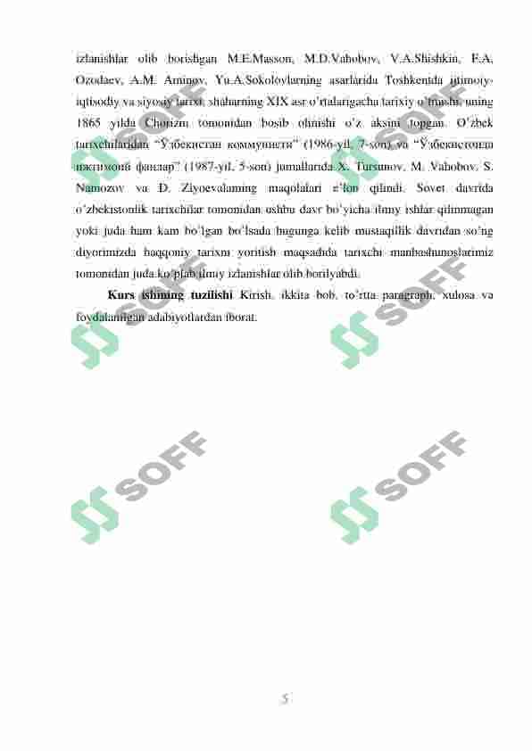 Sovet davri tadqiqotlarida Turkiston boshqaruv 5