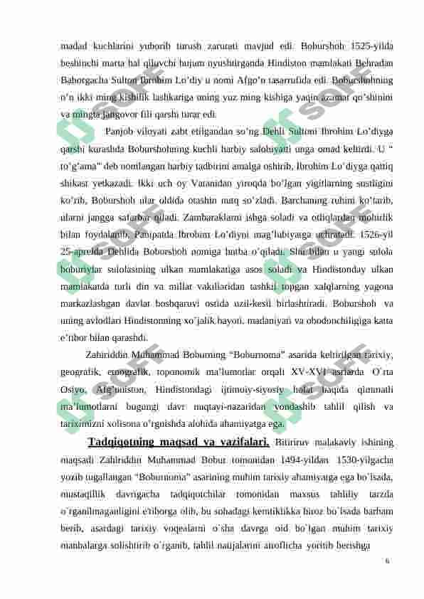 Zahiriddin Muhammad Boburning hayoti va ijodiy merosi 5