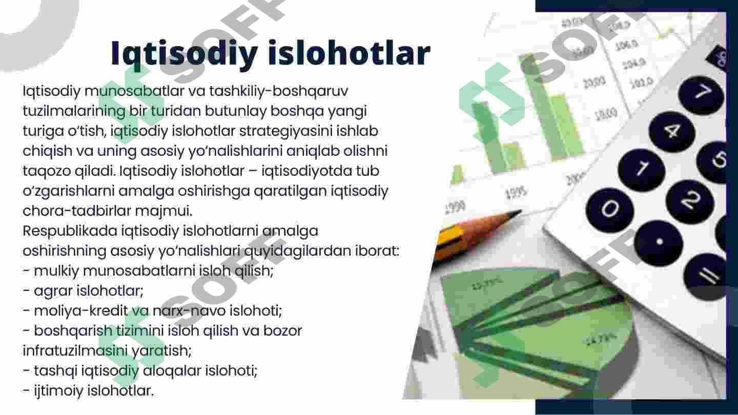 O’zbekistonda iqtisodiy islohotlar xususiy mulkchilikning shakllanishi 5