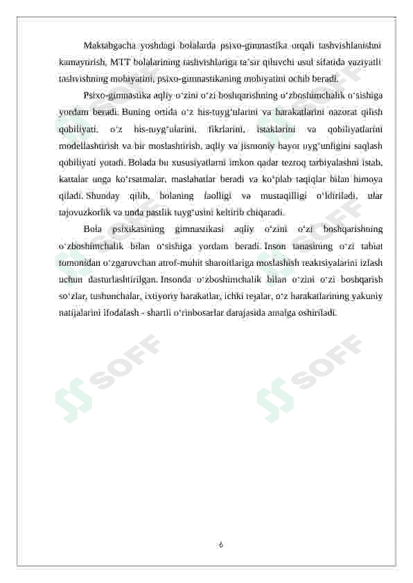 Psixo-gimnastika mashqlarini olib borish 6