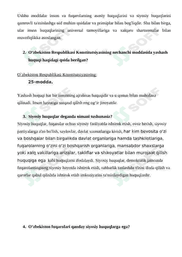 Konstitusiyadan topshiriqlar 6