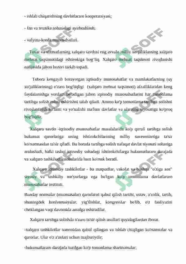 Xalqaro iqtisodiy tashkilotlar va ularning vazifalari 6