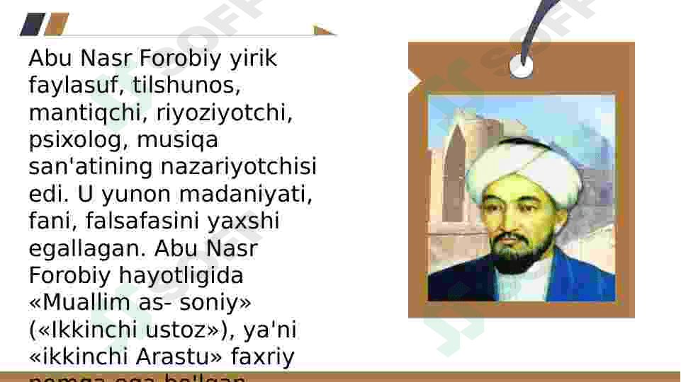 ABU NASR FAROBIYNING  ILMIY FALSAFIY QARASHLARI 6