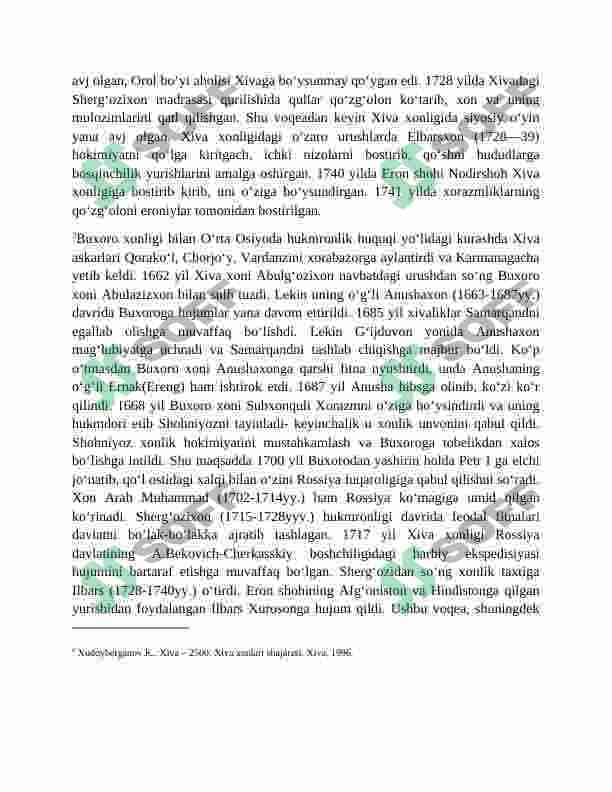 ELBARSXON BUXORO XIVA MUNOSBATLARINING KESKINLASHUVI 6