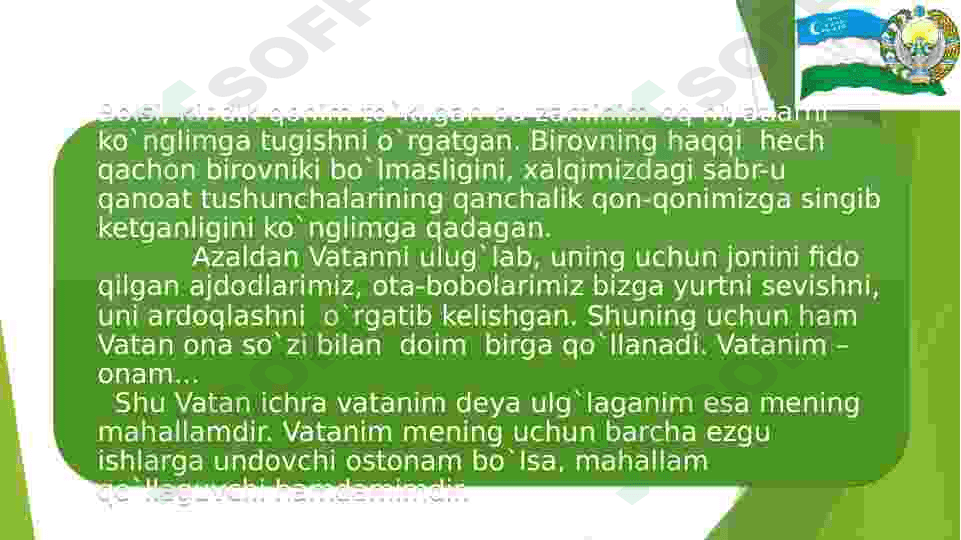 Mening mahallam-mening faxrim. 6