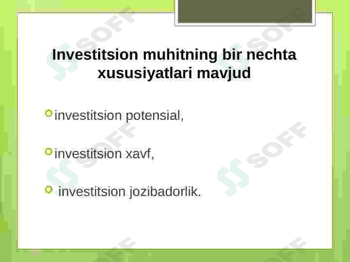 Investitsiya haqida prezentatsiya 6