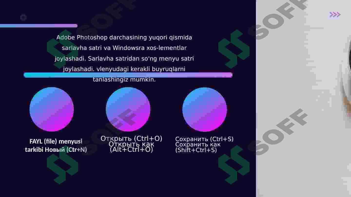 Adobe photoshop va uning qoshimcha imkoniyatlari 6