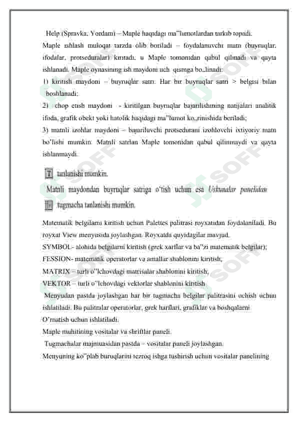 Matematik masalalarni yechish va ularning grafiklarini yaratishga mo'ljallangan dasturlar 6