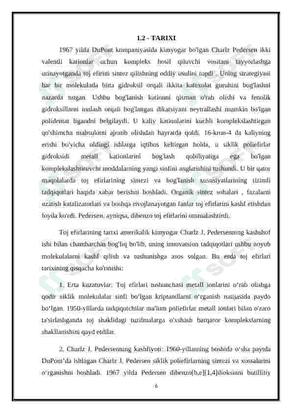 Kraun efirlar - dori vositalari sifatida 6