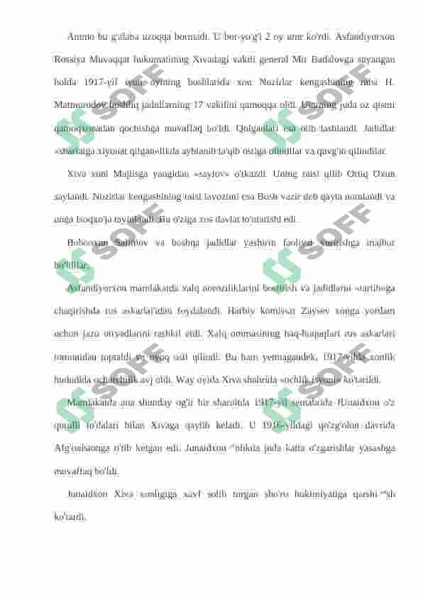 SOVET HOKIMIYATINING BUXORO VA XIVAGA EKSPANSIYASI 6