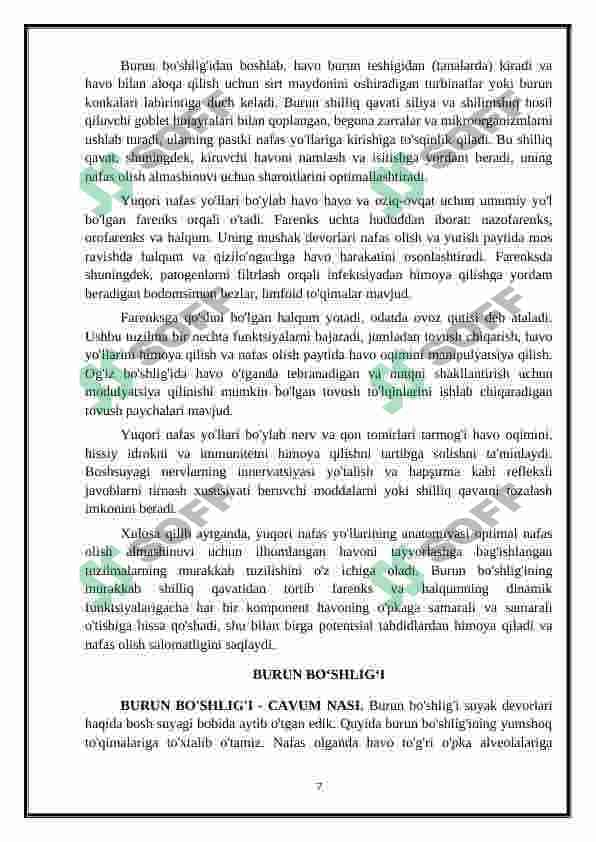 Nafas olish sistemasi 6
