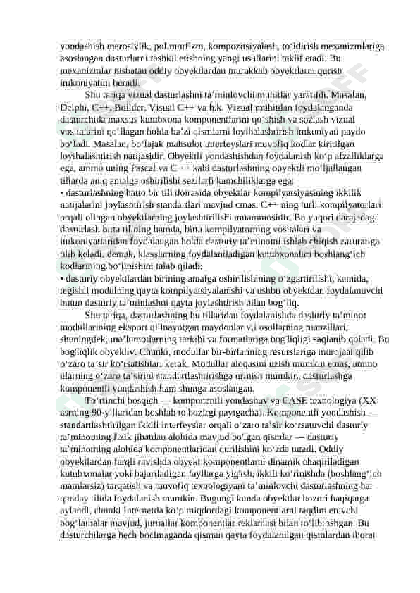 MULTIMODULLI PROGRAMMALAR YARATISH USULLARI 6