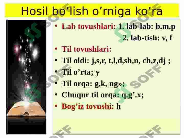 Fonetika bo'yicha takrorlash 6