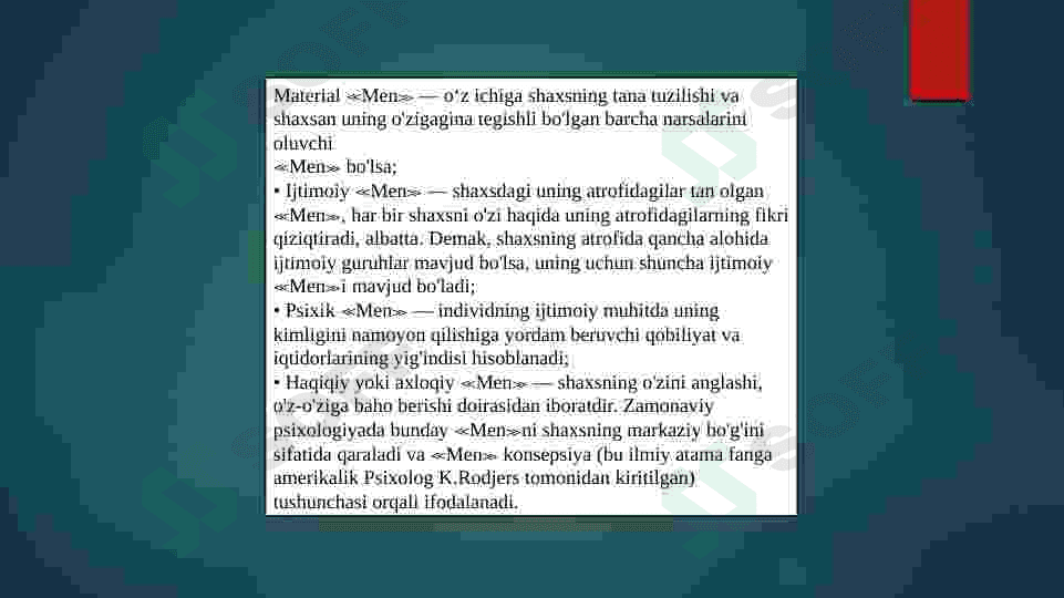 Ijtimoiy psixologiyada shaxs muammosi. 6