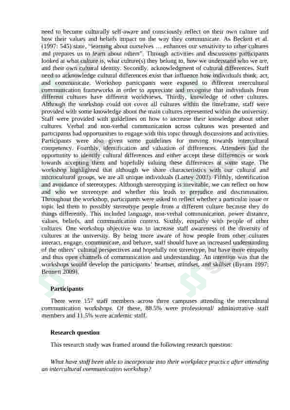 The intercultural communication training for Secondary school learners 6