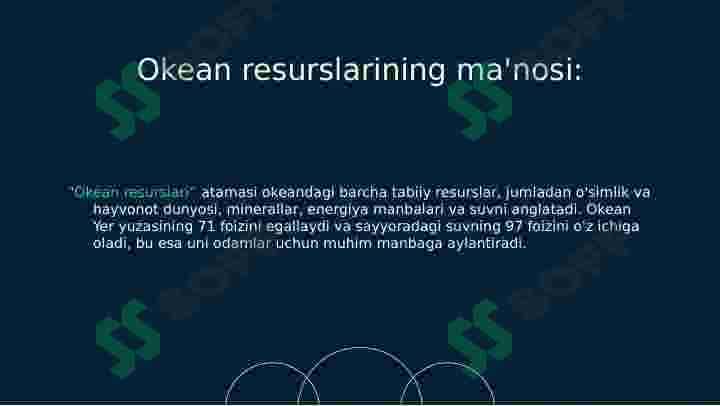 DUNYO OKEANI TABIY RESURSLARI 6
