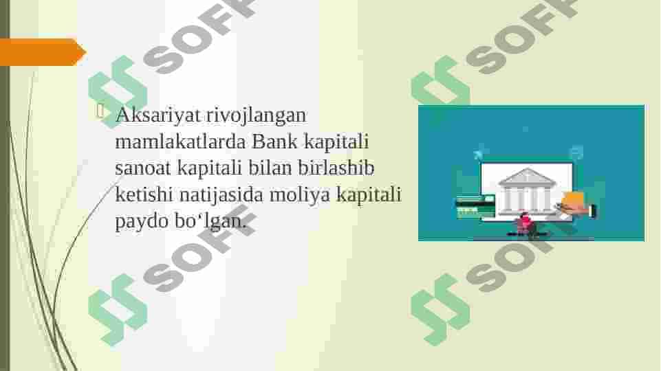 Bank kapitali bilan bog’liq operatsiyalarning turlari 6