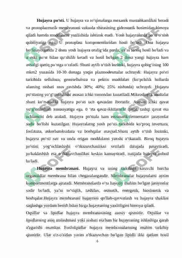 O'simlik hujayrasining tuzilishi 6