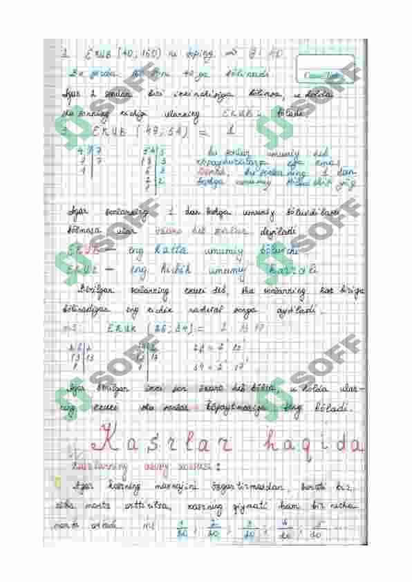 Matematika qo'llanma har qanday inson uchun 6