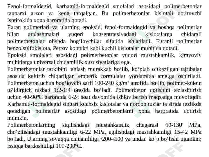 Polimer buyumlarning turlari 6