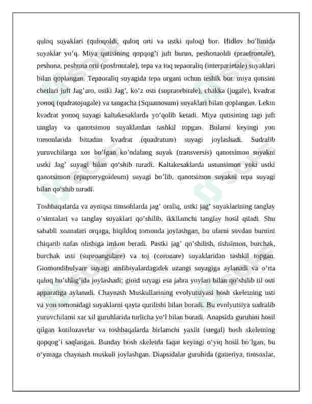 Reptiliyalarning tashqi tuzilishi va anatomiyasi 6