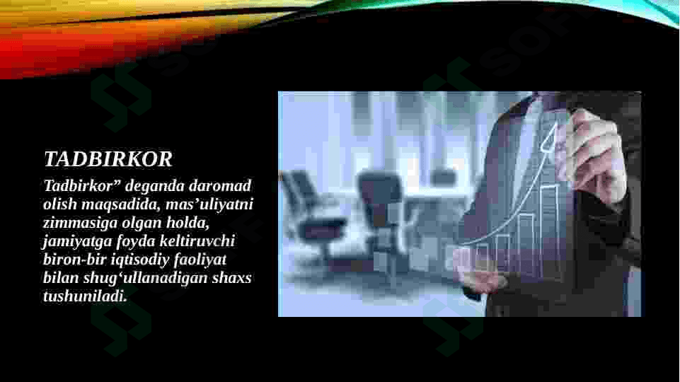 TADBIRKORLIK SHAKLLARI VA TURLARI ppt 6