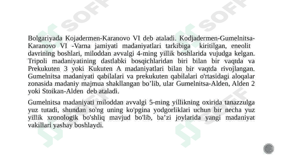 Yevropaning eneolit bronza davri arxeologiyasi 6