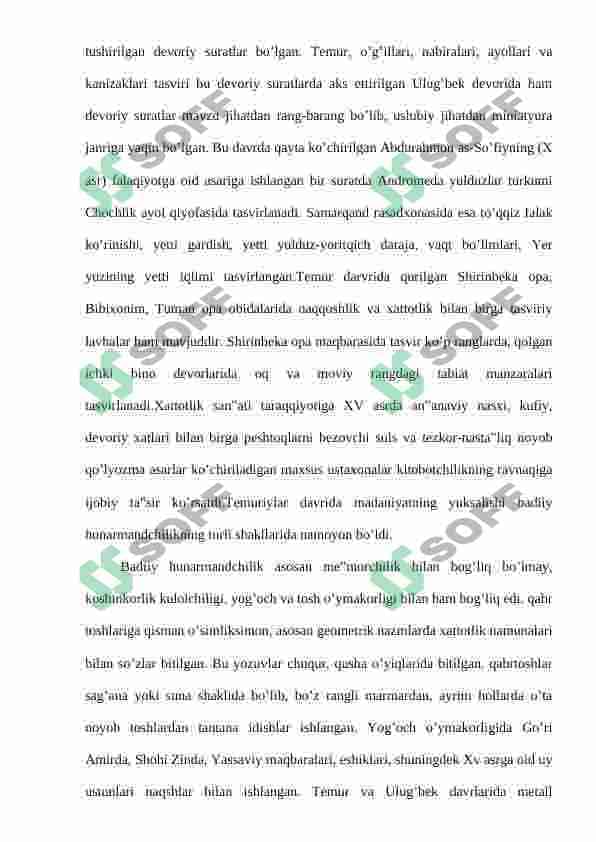 Temur va temuriylar davri me’moriy yodgorliklari tarixi 6