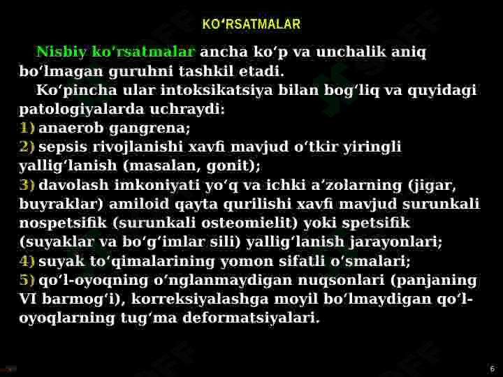 AMPUTATSIYA, EKZARTIKULYATSIYA 6