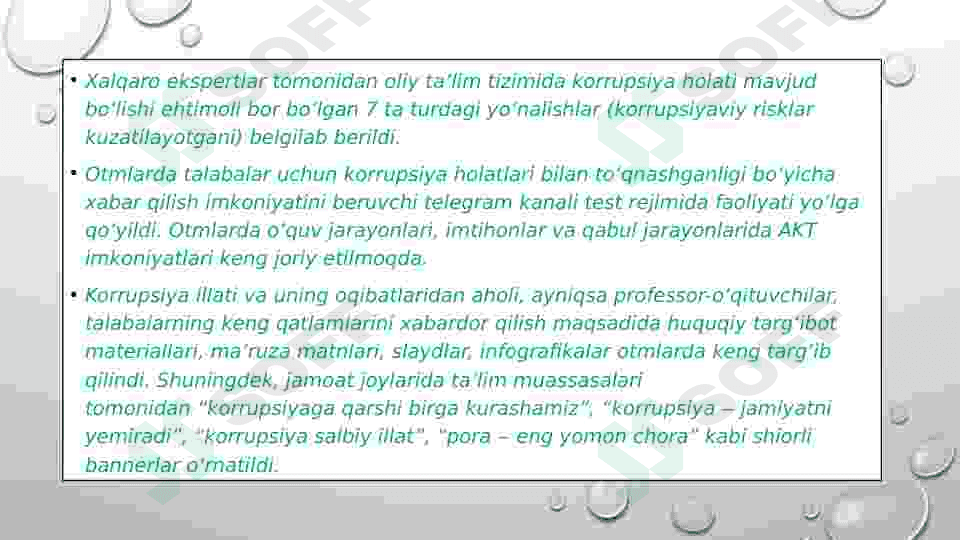 Korrupsiyaga qarshi birga kurashamiz. 6