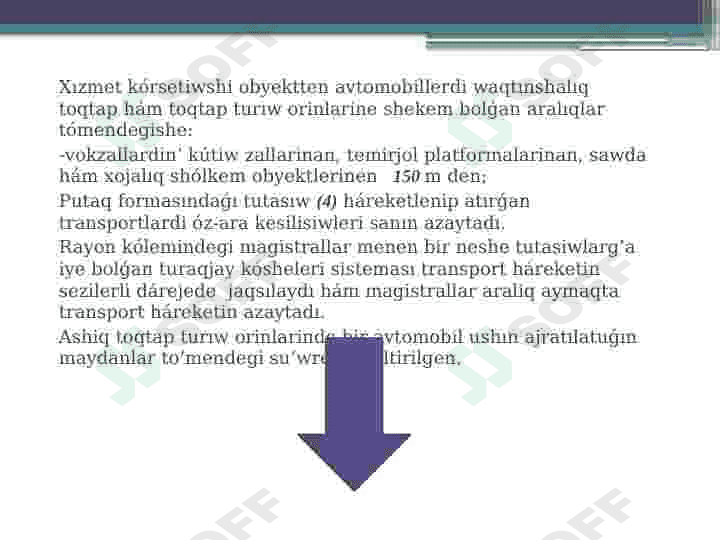 Shahar transport tizimin rejalashtirish 6