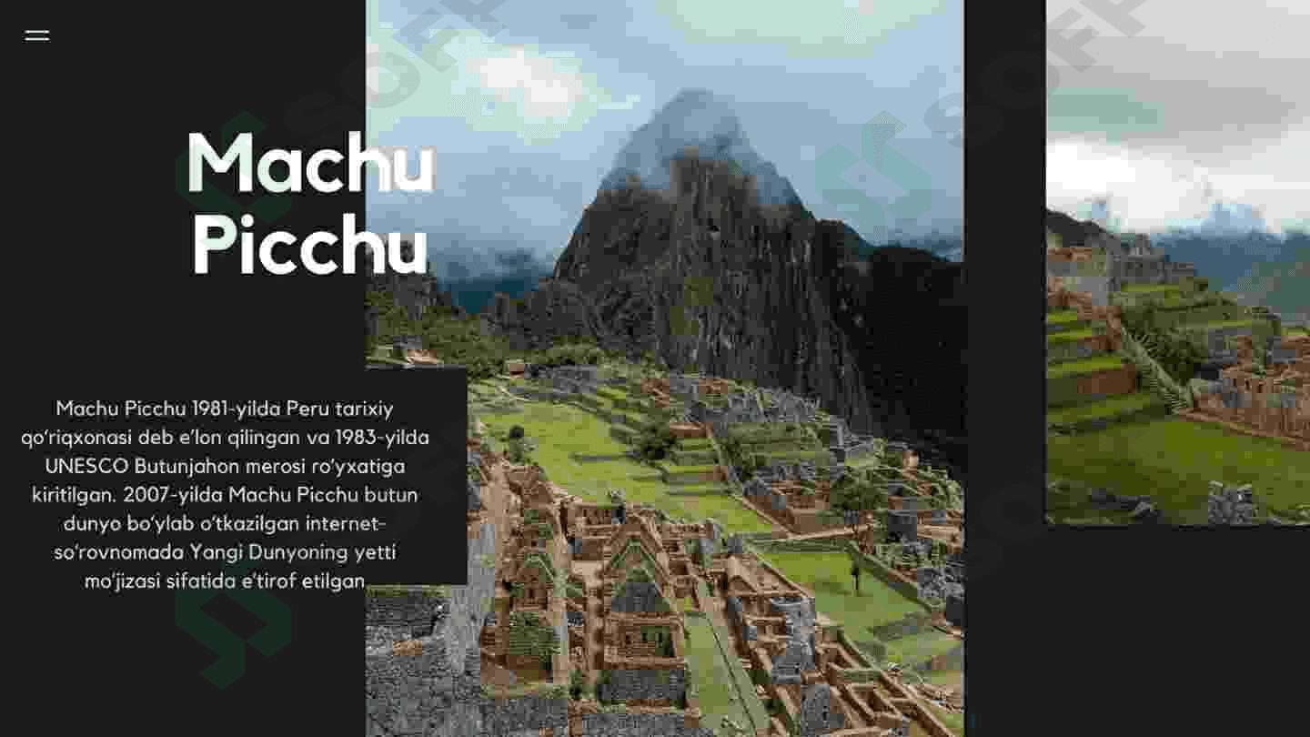 Machu Picchu turizimi haqida 6