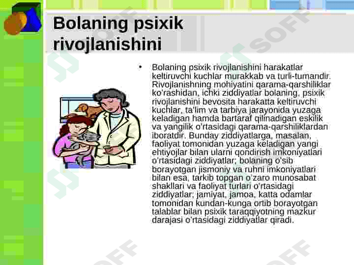 Psixik rivojlanish nazariyasi 6