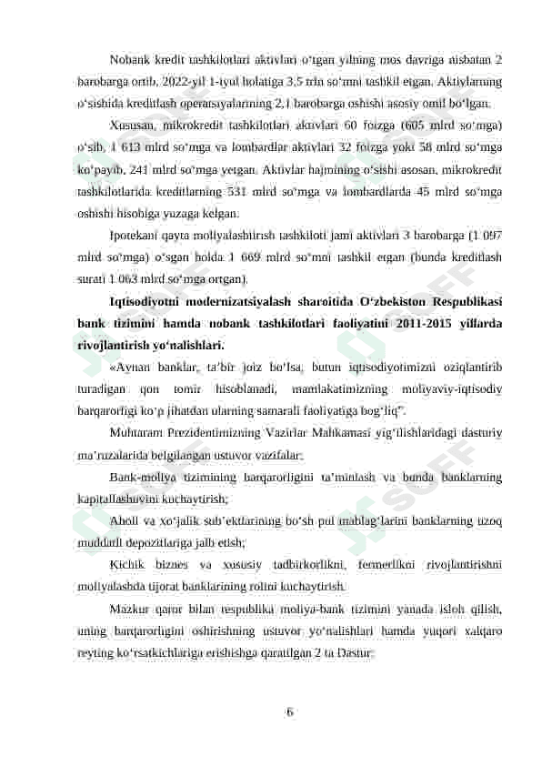NOBANK KREDIT TASHKILOTLARI. 6