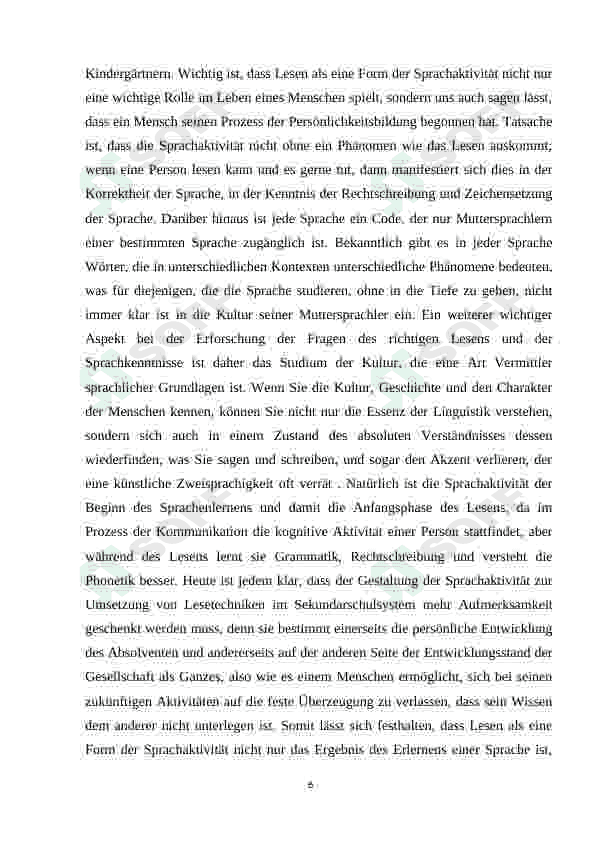 Der Leseprozess 6